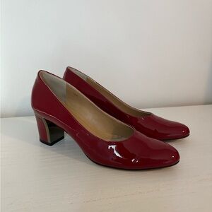Vaneli Red Patent Leather Pumps